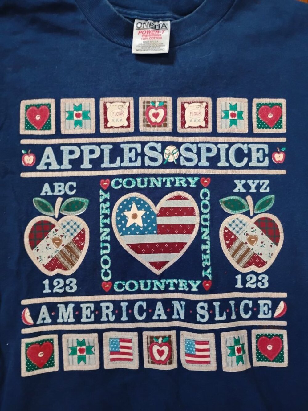 Vintage Cottage Core America Apple Spice Country T-Shirt